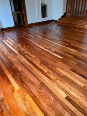 Teak floor restoration in Whetstone, London