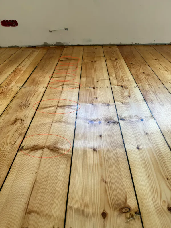 wavy floorboards - floor sanding chalanges