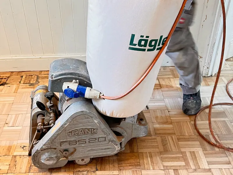 Rank fbs20 floor sander parquet restoration in London