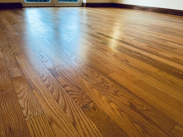 Shiny wooden floor