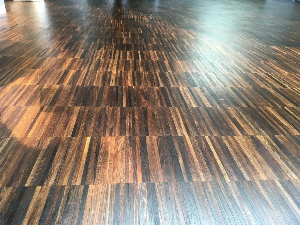 Fumed oak floor restoration in Wandsworth, London