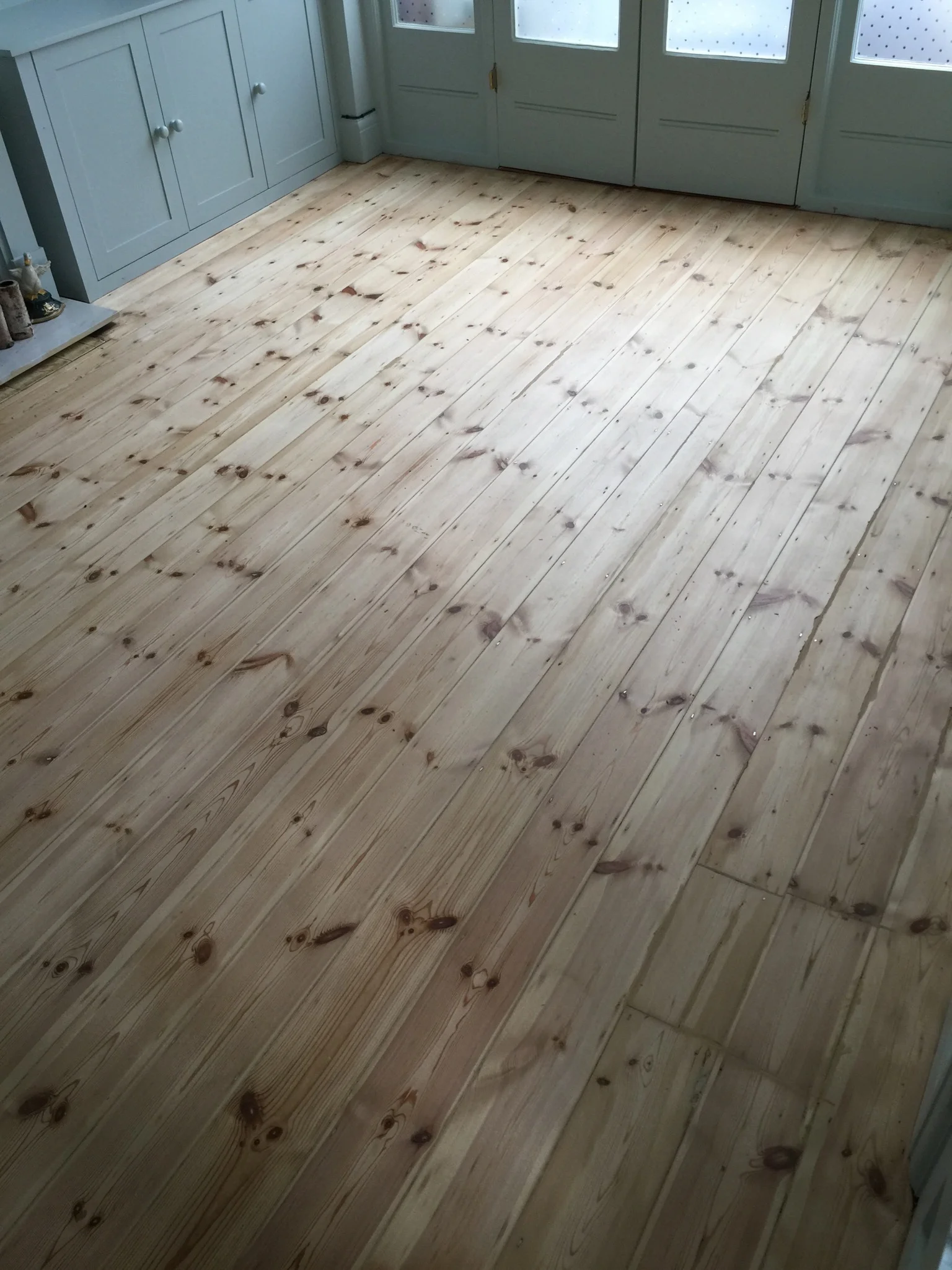 Floorboard sanding village in Dulwich, London