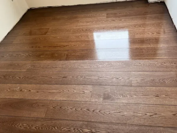pine floorboards half oiled