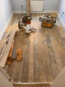 Professional Floorboard Repair with Specialized Tools in London