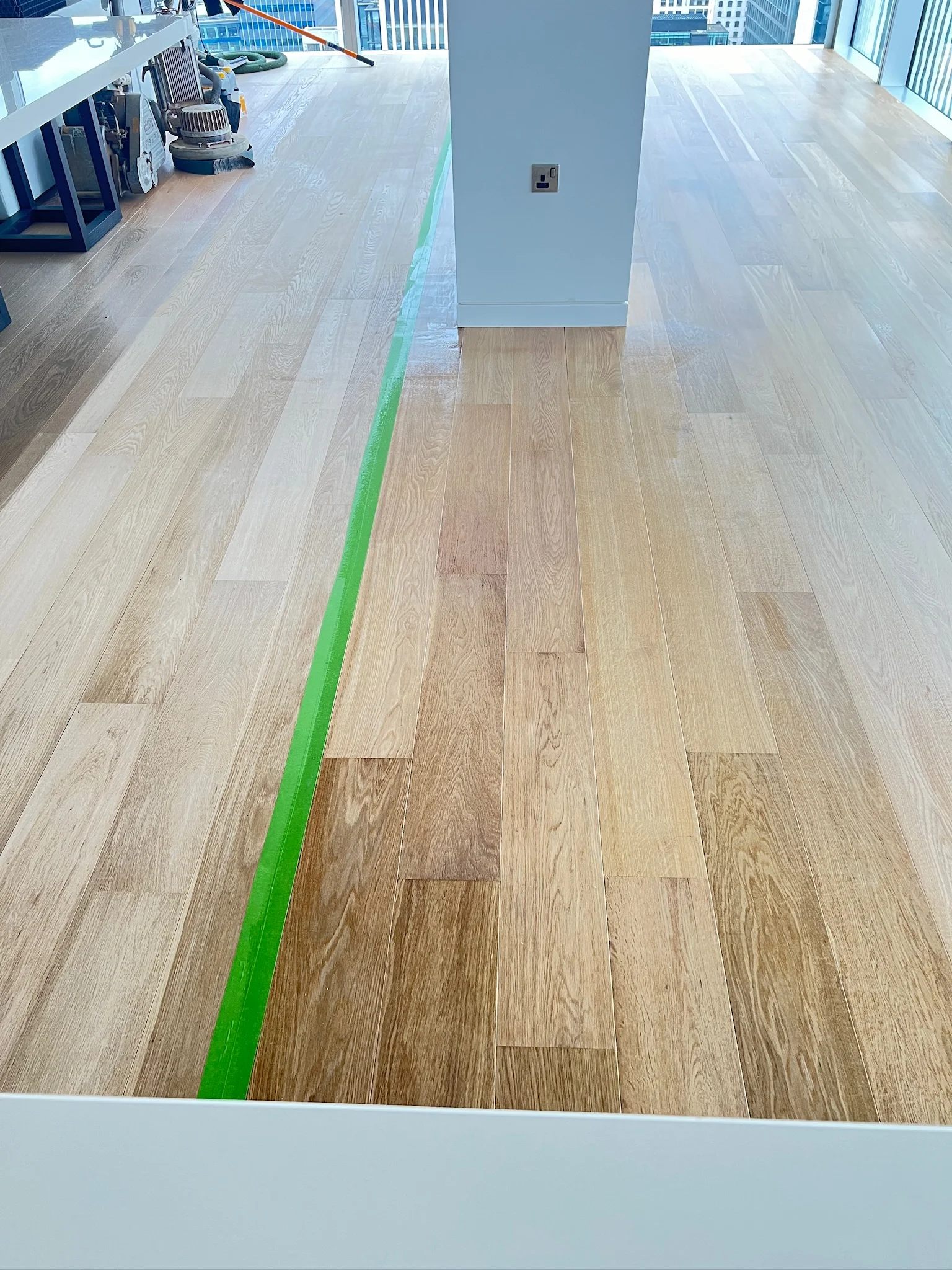 oak floor sanding in Moorgate