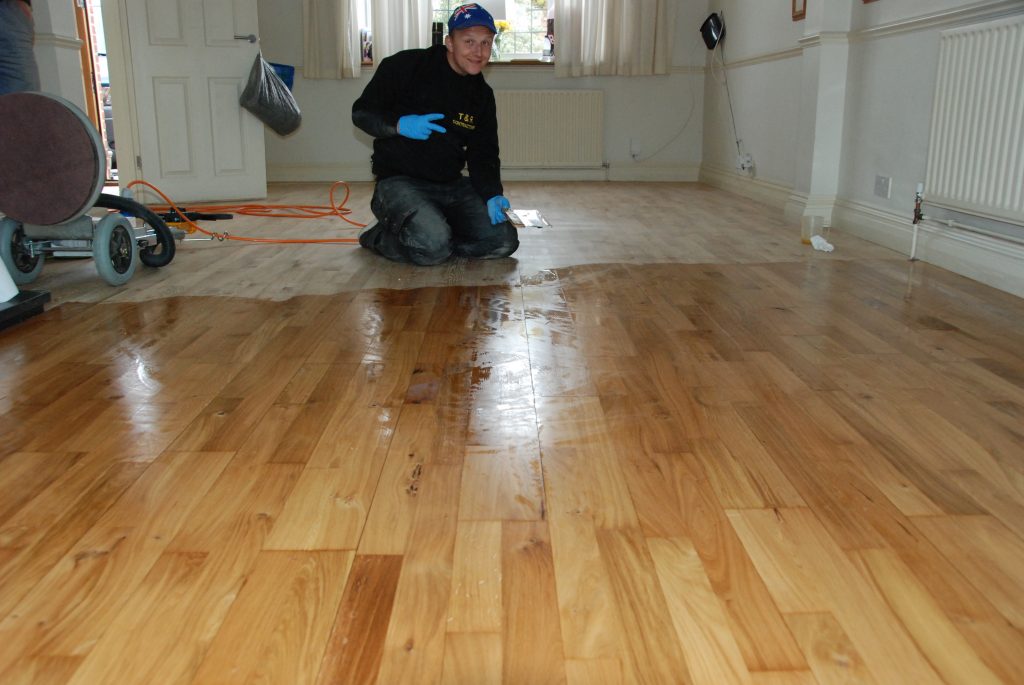 Solid oak floor sanding oiling in Pratts Bottom, London