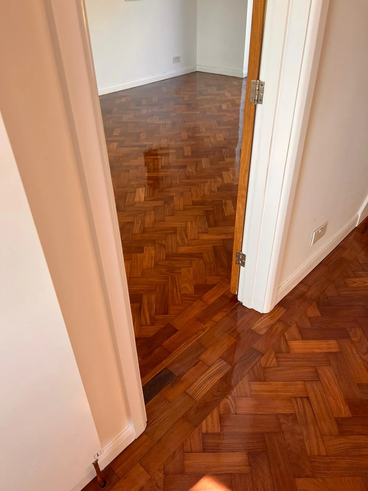 Teak floor sanding and restoration Berkhamsted