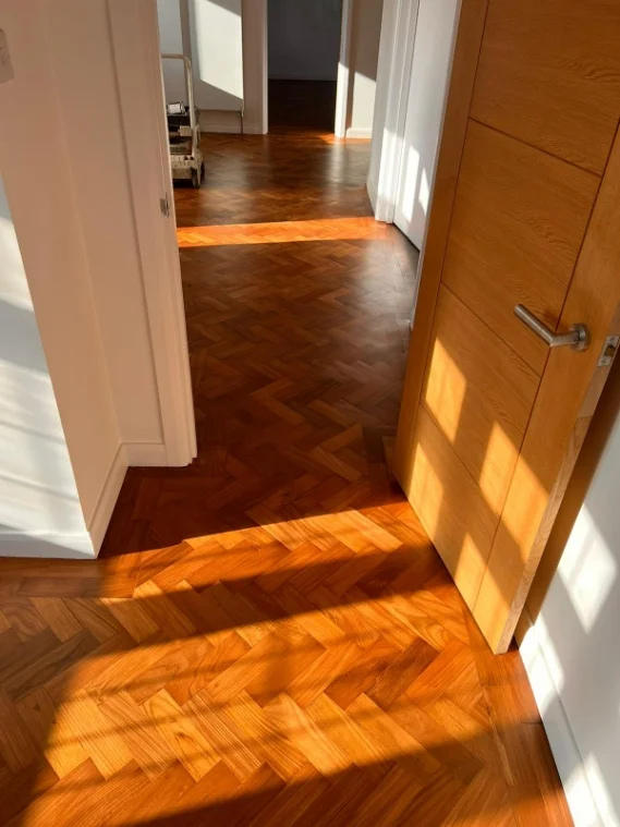 Teak floor sanding and restoration Berkhamsted