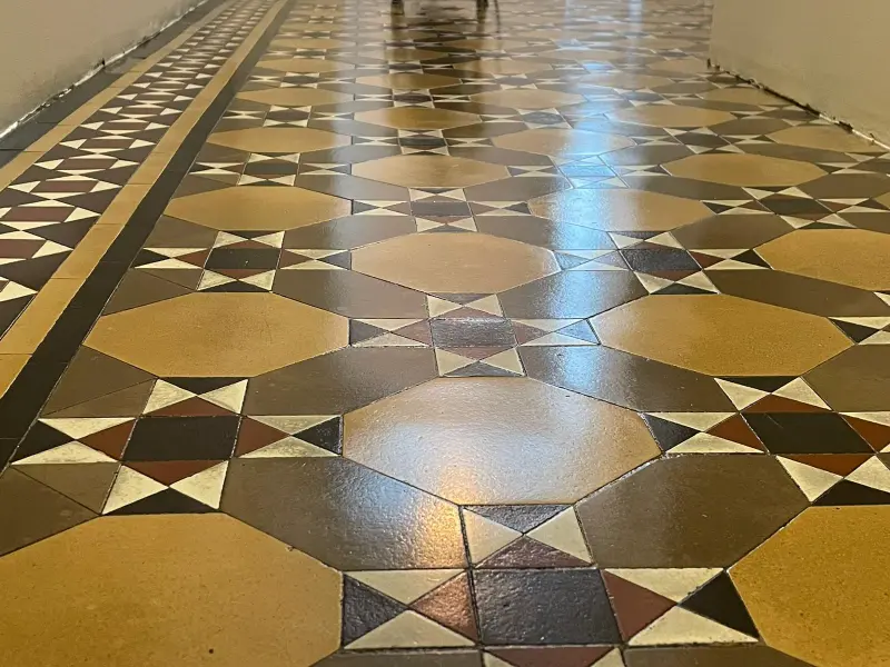 Victorian tiles restoration and sealing in Kensington, London