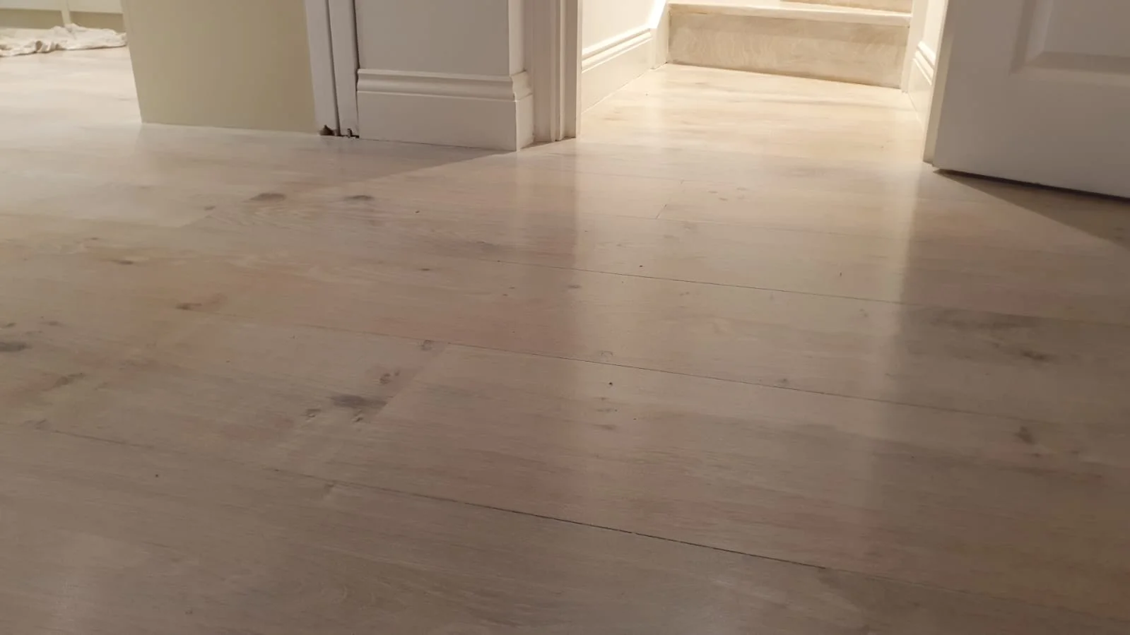 whitewashed wooden floor scandinavian effect in London