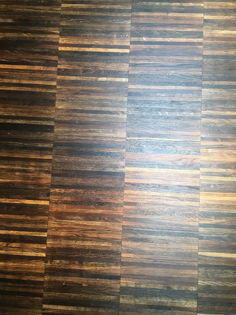 Fumed oak floor restoration in Wandsworth, London