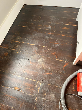 Floors sanded by builders