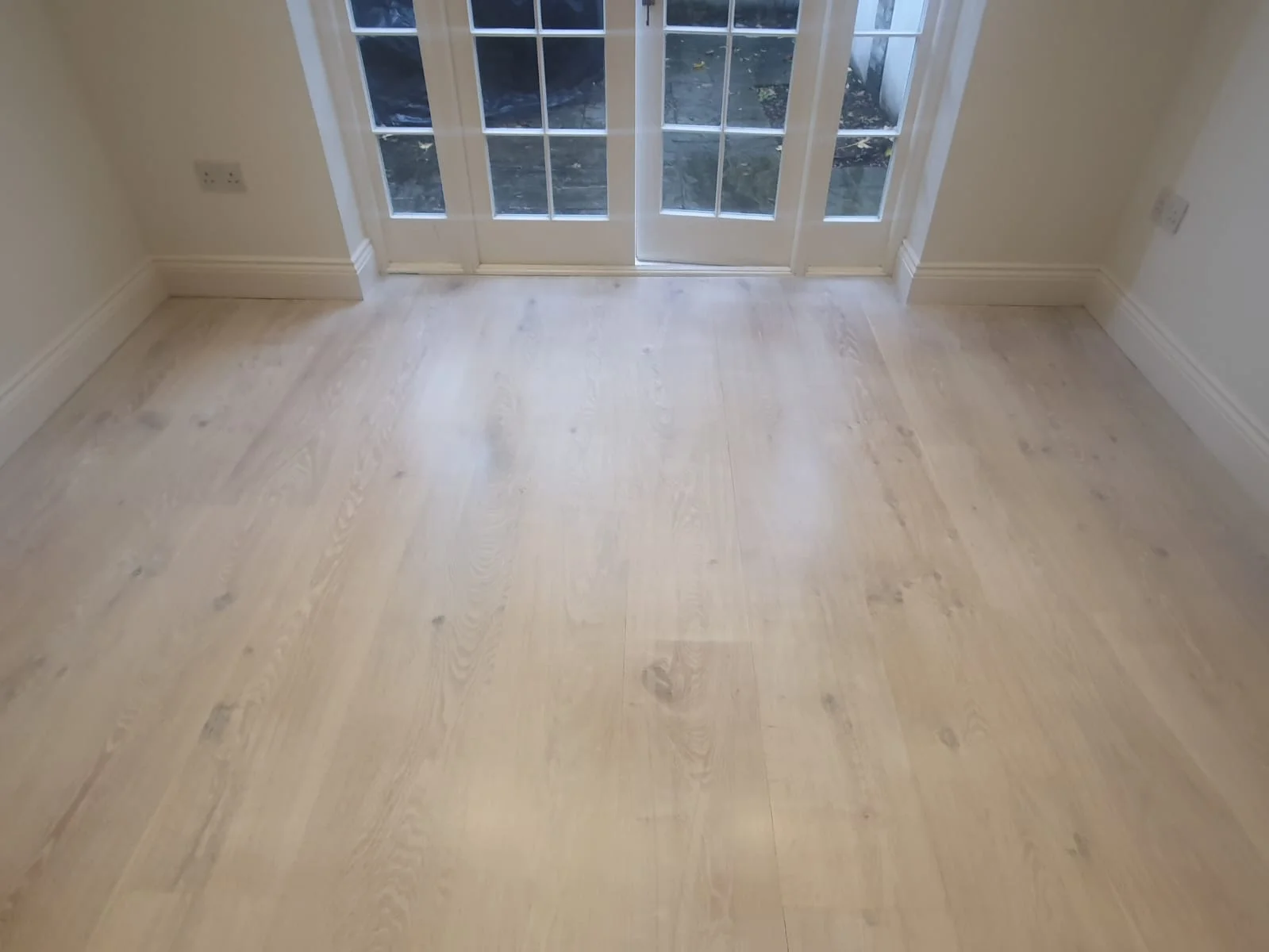 whitewashed wooden floor scandinavian effect in London