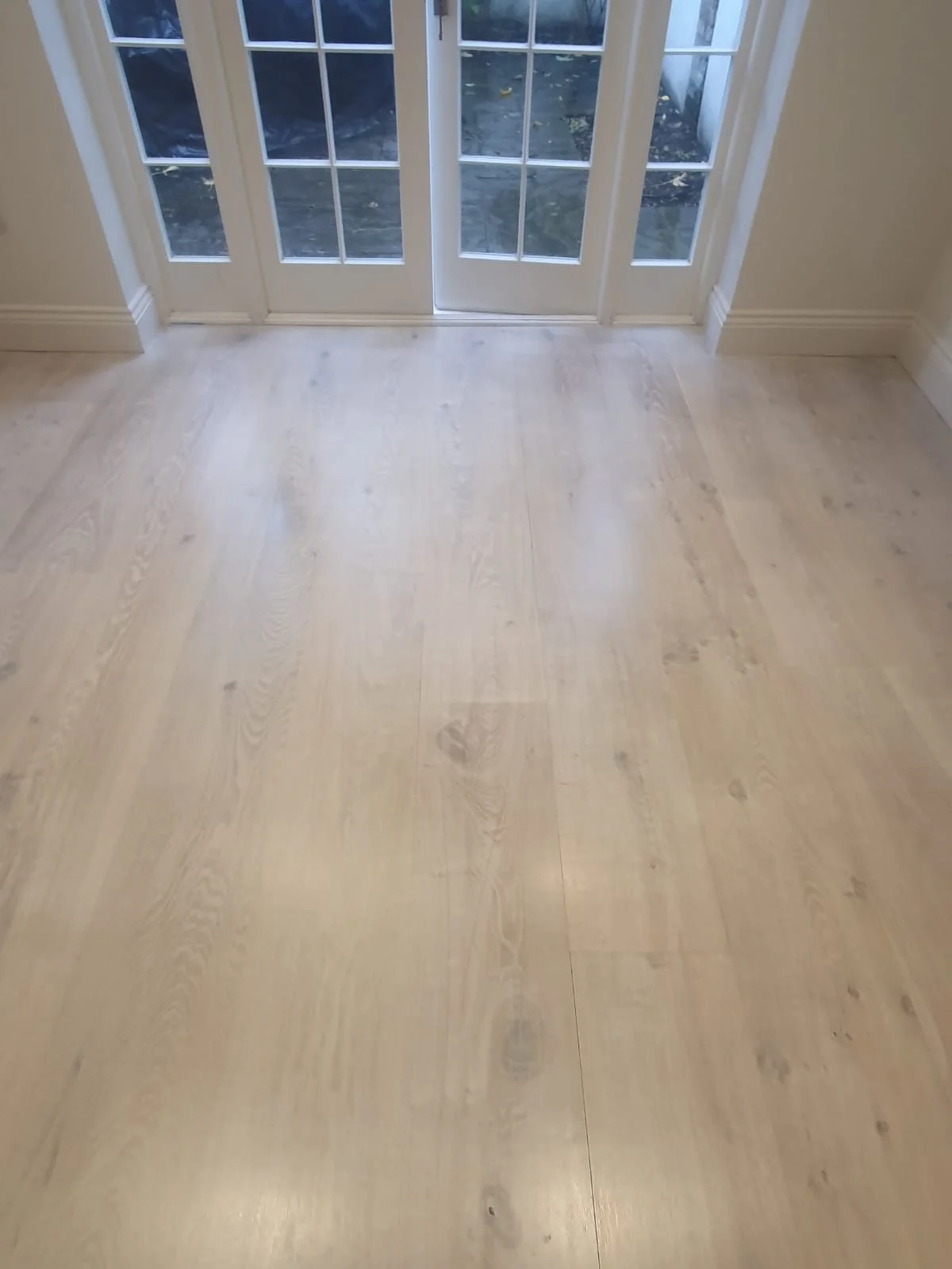 whitewashed wooden floor scandinavian effect in London