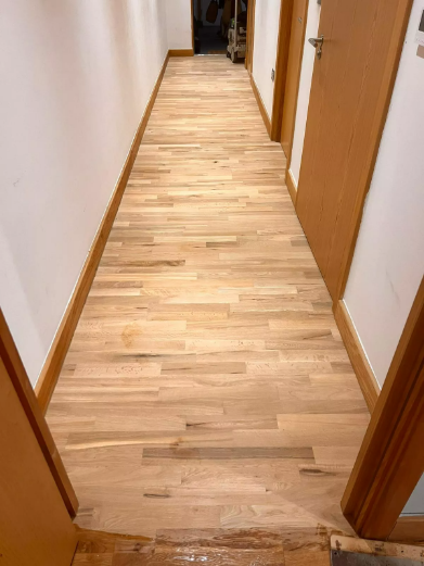 Oak floors sanded stratford in Fish Island, London