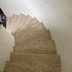 travertine stairs cleaned