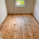 pine floor sanding in St Albans - gaps filled