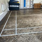 school floor sanding in Caterham - client photos