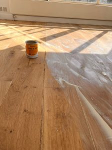 sanding and oiling in Soho 3