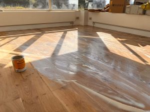 sanding and oiling in Soho 5