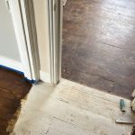 renovated floor vs old floor in Tooting
