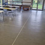 resilient floor wet-sanding and lining in London5 before
