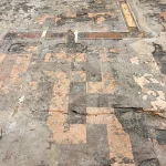 Cork floor restoration before 20