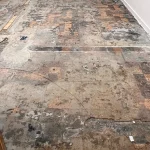 Cork floor restoration before 27