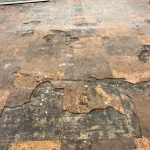 Cork floor restoration before 29