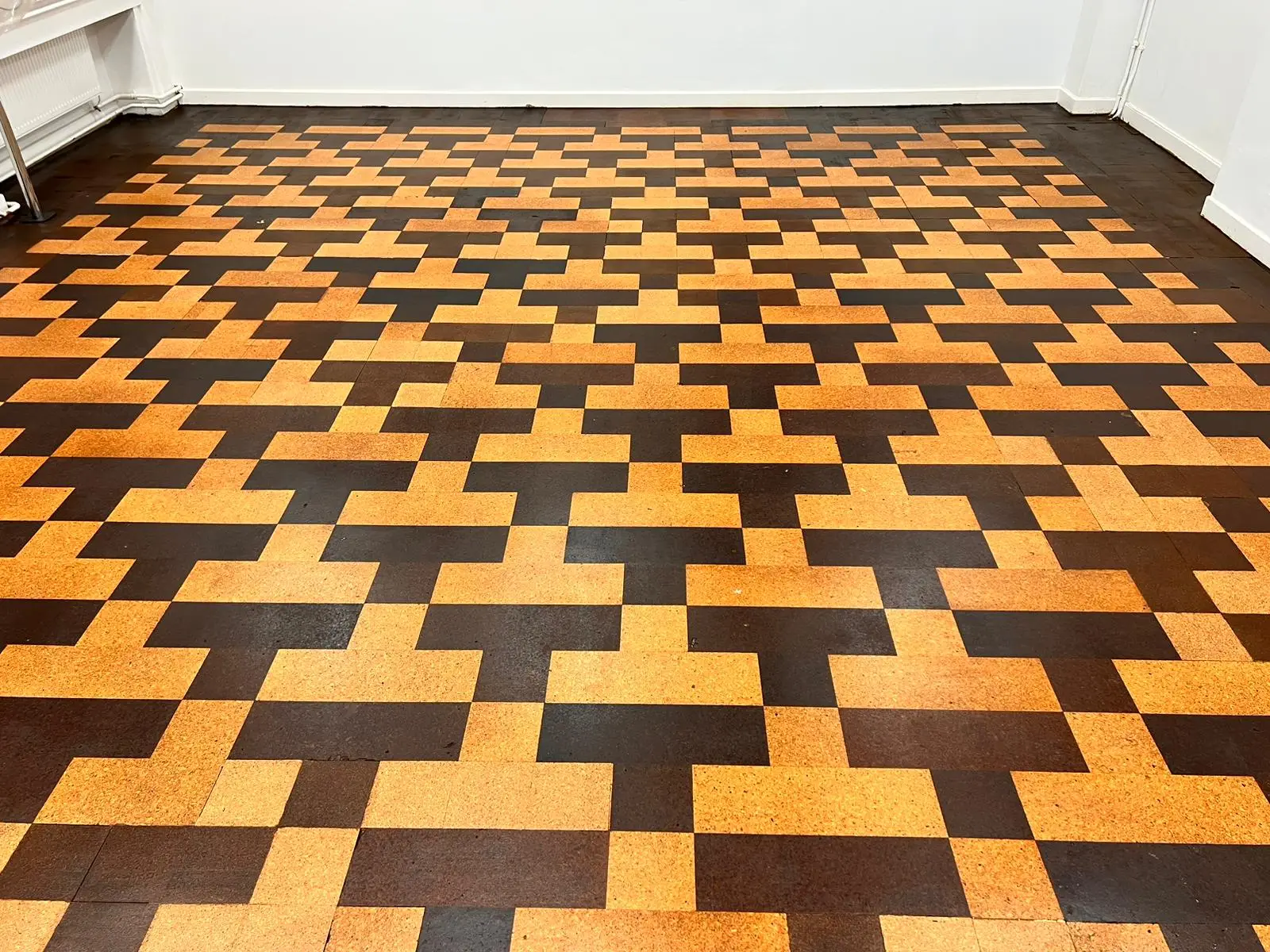 Cork Floor Restoration in London School