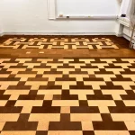 cork floor staining 1