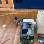 school floor sanding and lining in Croydon 8