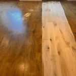 oak floor before sanding in Highbury 1