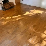 oak floor before sanding in Highbury 5