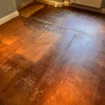 oak floor before sanding in Highbury 9