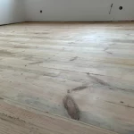 green stains on old floorboards
