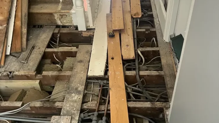 Floorboards repairs in London